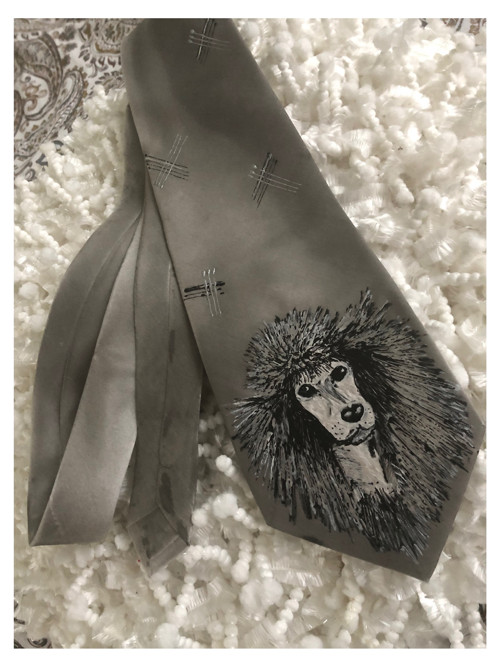 Kravata "Silver poodle" — foto 1