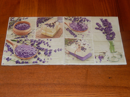 Ubrousek na decoupage - levandule spa — foto 1