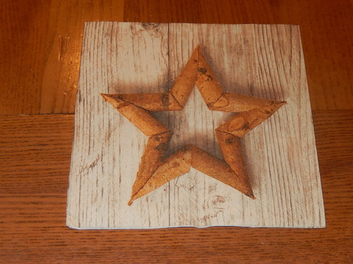 Ubrousek na decoupage - hvězda