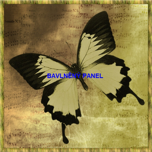 Bavlněný panel 25 x 25cm