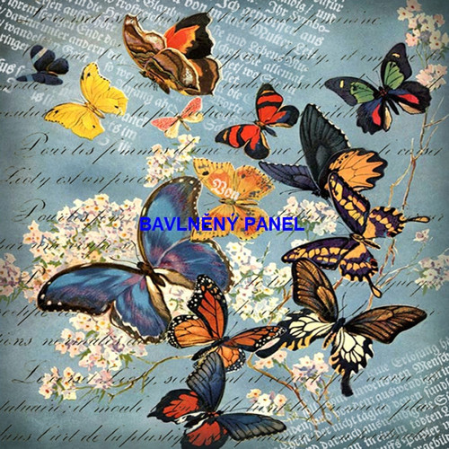 Bavlněný panel 25 x 25cm
