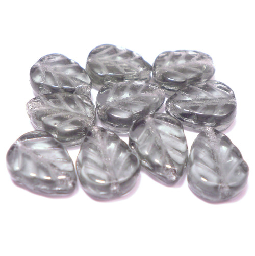 10ks Korálky List 10mm Montana Sapphire