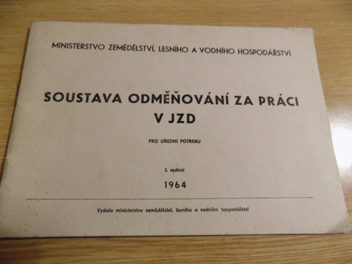 Soustava odměňování za práci v JZD 1964
