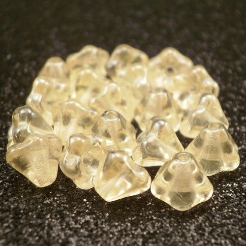 20ks Korálky Zvonek 6x4mm Žlutý Listr