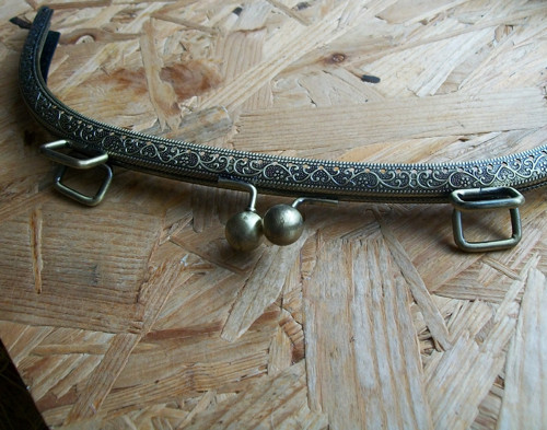 RÁMEČEK NA KABELKU BRONZOVÝ - 25 cm — foto 1