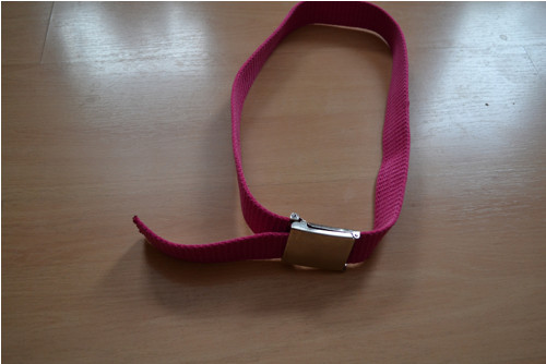 Starý rypsový pásek-pink