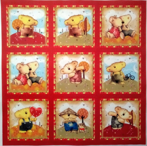 Bavlněná látka - panel sada 35 x 35cm — foto 1