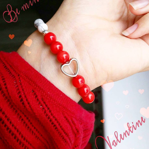 Náramek z minerálů BE MINE VALENTINE
