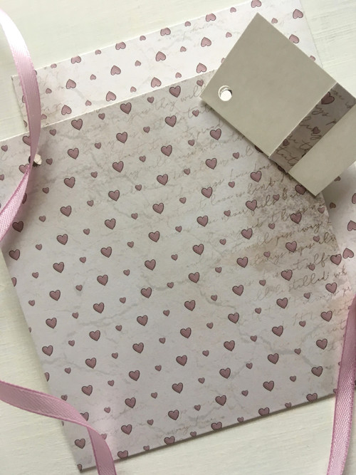 Růžová srdíčka - obal na CD 13x14 cm — foto 1