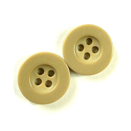 Knoflík bílá káva, set 6 ks