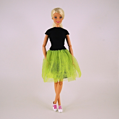 Barbie - Zelená tylovka se spodničkou — foto 1