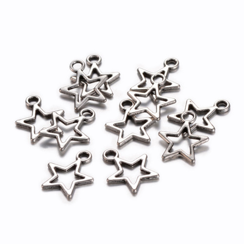 Hvězda 14mm (20ks) - platina — foto 1