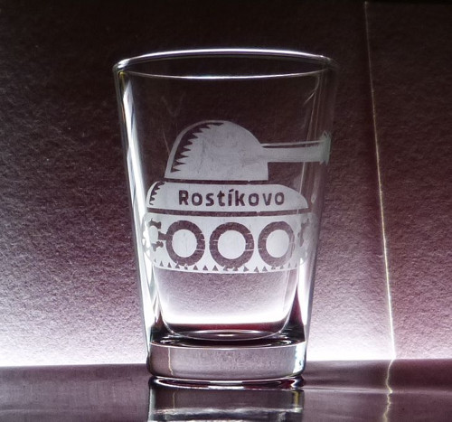 Zdobená sklenička - pro pány kluky — foto 1