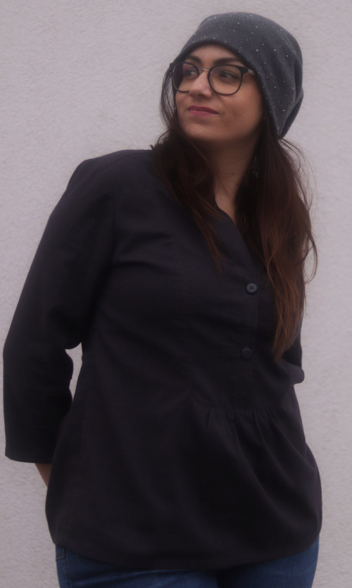 Lněná šedohnědá — foto 1