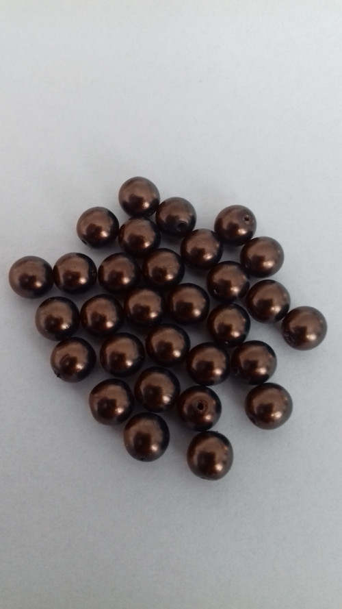 Mačkané kuličky - voskované, 6mm