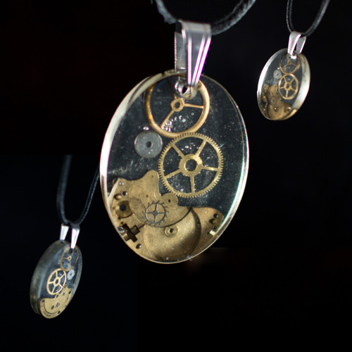 1400 náhrdelník steampunk