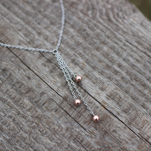 Quilline • rose gold hematit, nerez. ocel