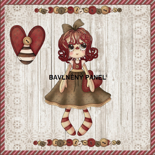 Bavlněný panel 25 x 25cm