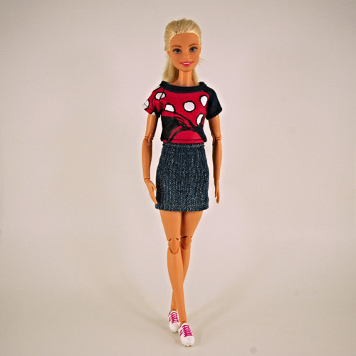 Barbie - Komplet trička a sukně — foto 1