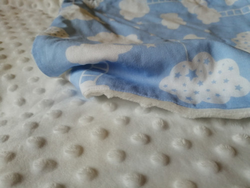 Deka a polštářek z minky — foto 1