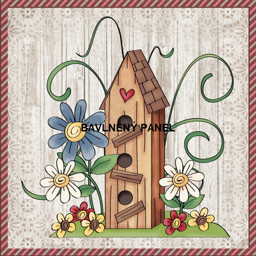 Bavlněný panel 25 x 25cm