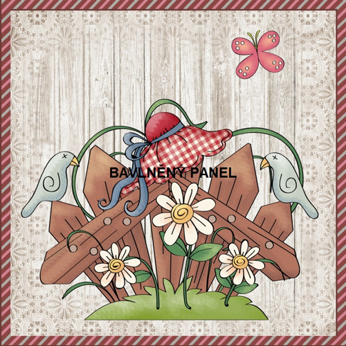 Bavlněný panel 25 x 25cm