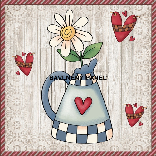 Bavlněný panel 25 x 25cm