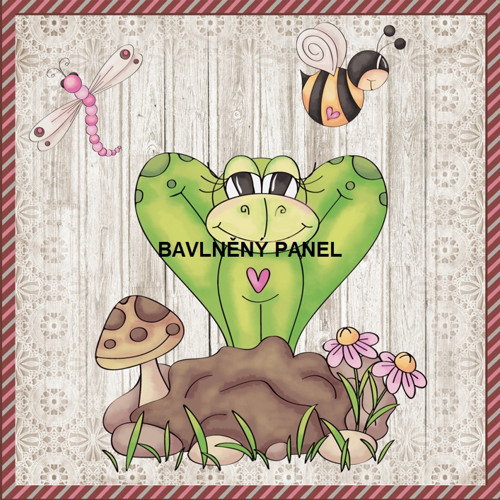 Bavlněný panel 25 x 25cm