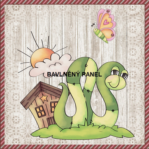 Bavlněný panel 25 x 25cm — foto 1