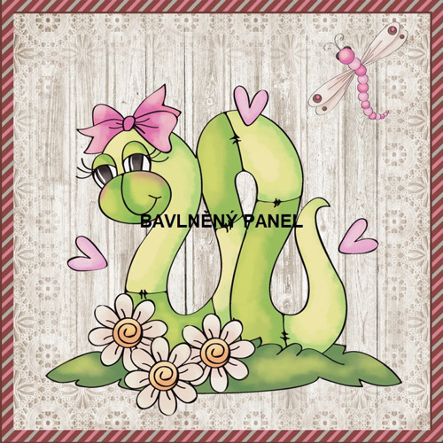 Bavlněný panel 25 x 25cm