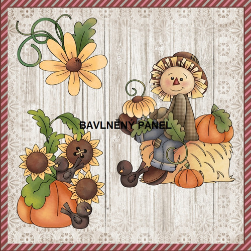 Bavlněný panel 25 x 25cm
