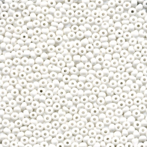 10g Rokajl Preciosa 9/0 (2,4-2,8mm) White Chalk