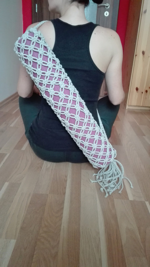Macrame obal na jógamatku — foto 1