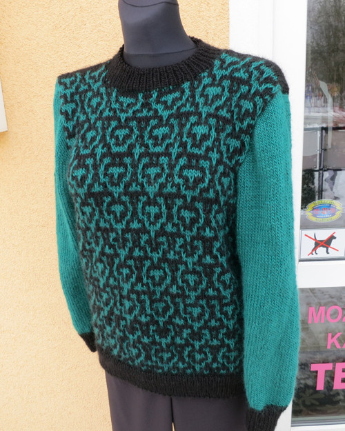 Černo-tyrkysový stockholm