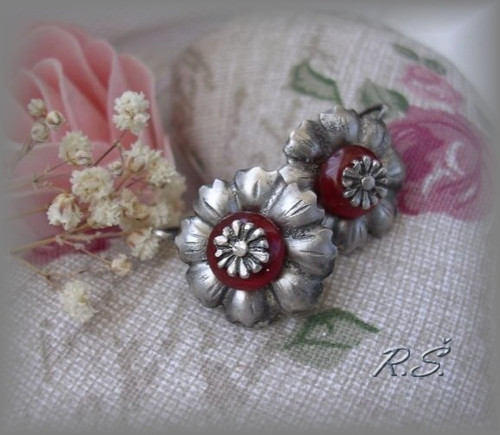 Přírodní karneolová rondetka 8, 5 x 4,5 mm