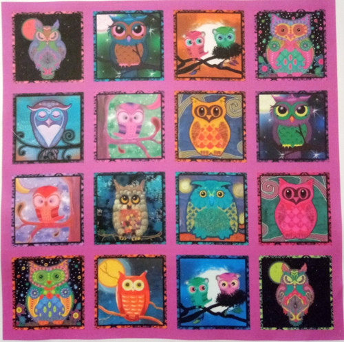 Bavlněná látka - panel sada 35 x 35cm