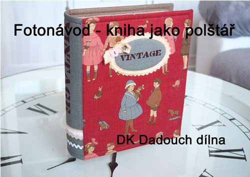 Fotonávod - kniha jako polštářek