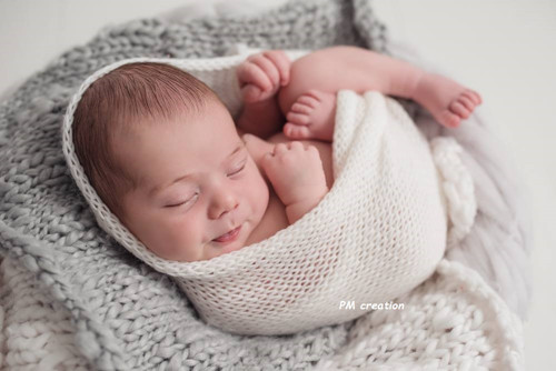 Wrap-dečka,, na focení miminek,, bílý — foto 1