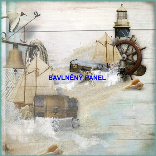 Bavlněný panel 25 x 25cm