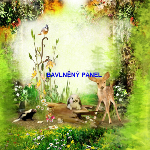 Bavlněný panel 25 x 25cm