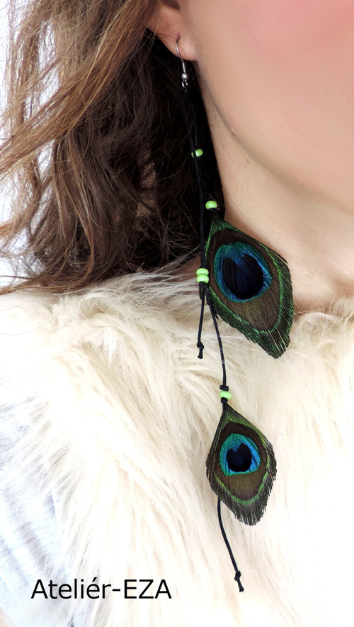 BOHO Solitérka paví - chirurgická ocel — foto 1