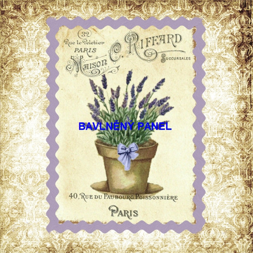 Bavlněný panel 25 x 25cm