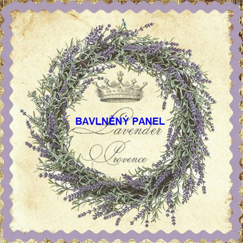 Bavlněný panel 25 x 25cm