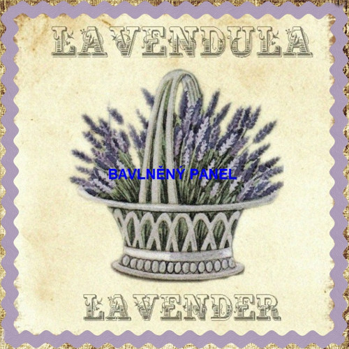 Bavlněný panel 25 x 25cm