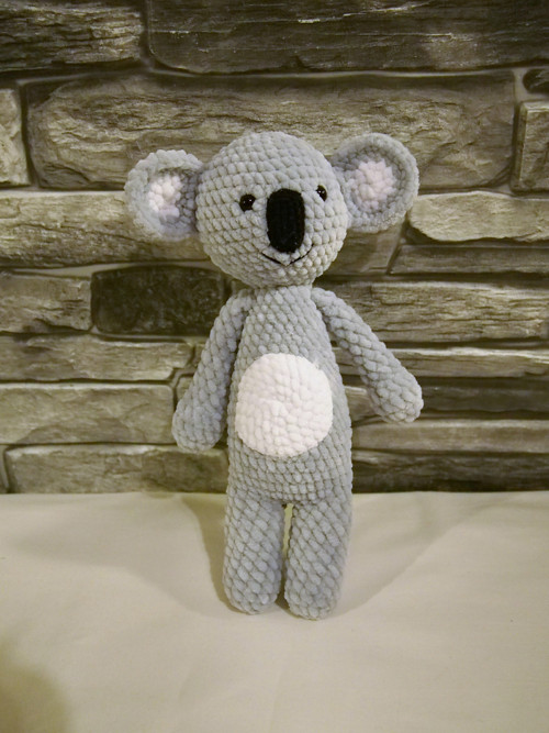 Háčkovaná koala z měkké příze — foto 1