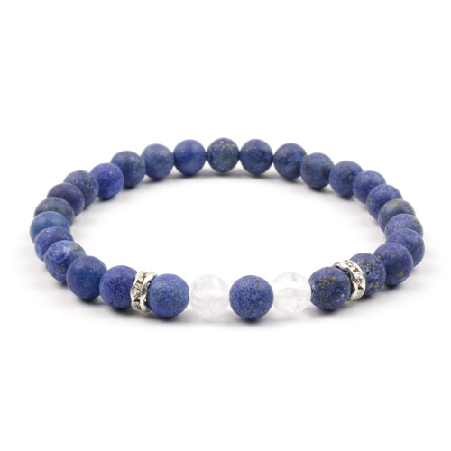 Moni náramek lapis lazuli křišťál matný