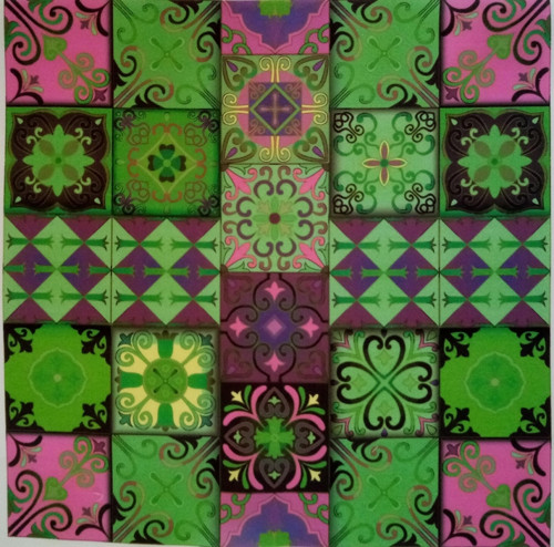 Bavlněná látka - panel 35 x 35 cm