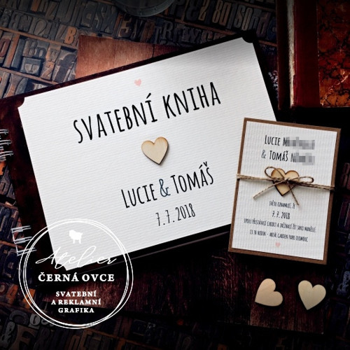 Svatební vintage kniha A4, kroužková vazba
