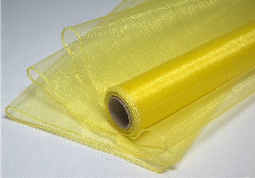 Organza žlutá- š. 38 cm/1 m