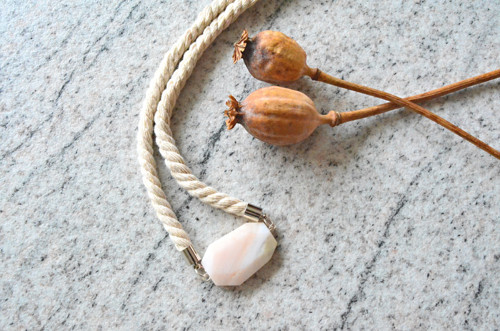 Náhrdelník SIMPLE PINK OPAL — foto 1